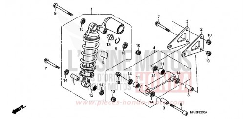KISSEN, HINTEN (CBR600RR) CBR600RAA de 2010
